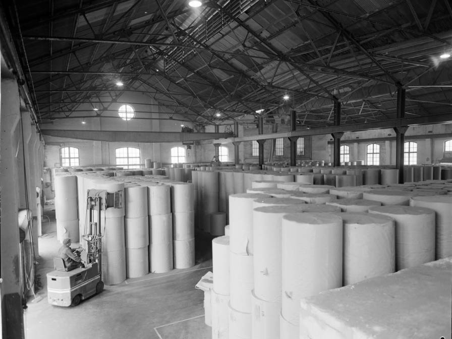 Ovnshus A papirlager 1954